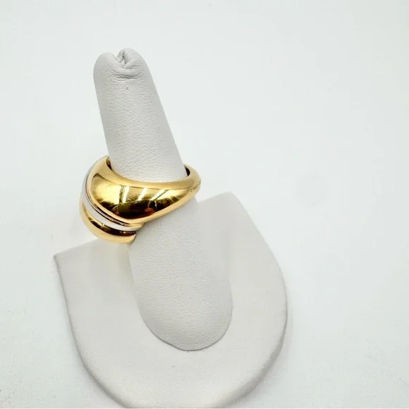 Saint Laurent Whirlwind crystal-embellished ring - Picture 4 of 8